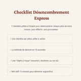 Checklist Désencombrement Express