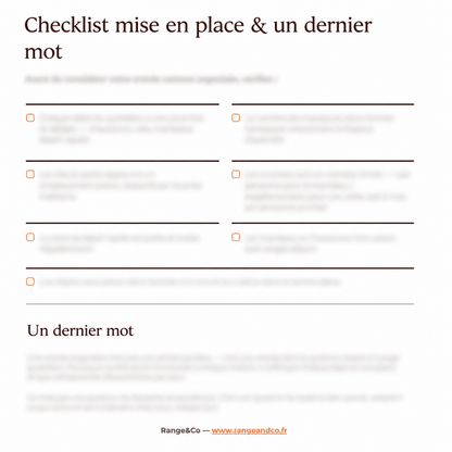 Organiser son Entrée en quelques minutes par jour