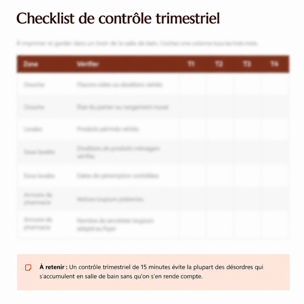 Organiser sa Salle de Bain, une zone à la fois