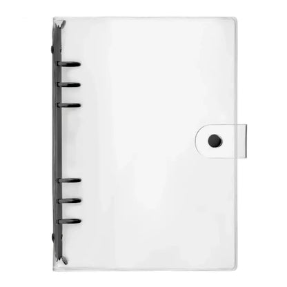 Classeur Transparent A5 à 6 Anneaux en PVC Noir