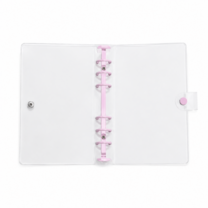 Classeur Transparent A5/A6 à 6 Anneaux en PVC 1