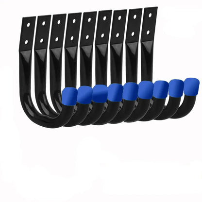 Crochets Mural Ultra-Résistants – Rangement Garage et Atelier Bleu 10 Pièces