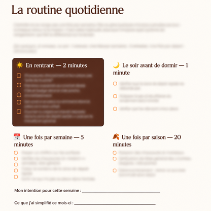 Organiser son Entrée en quelques minutes par jour