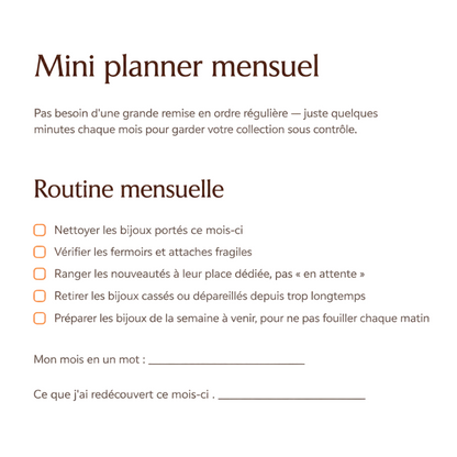 Organiser ses bijoux sans y passer des heures