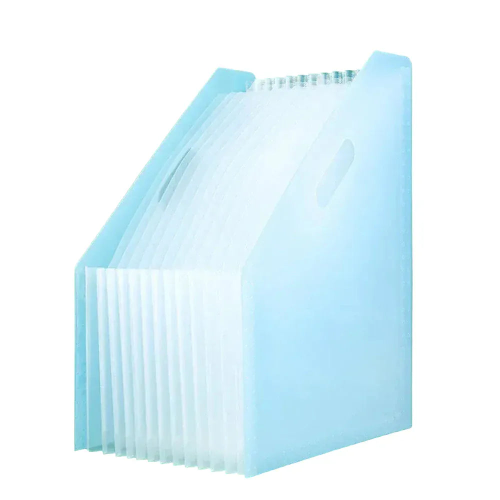 Organisateur de Bureau Multi-Niveaux en Plastique Bleu Modèle A