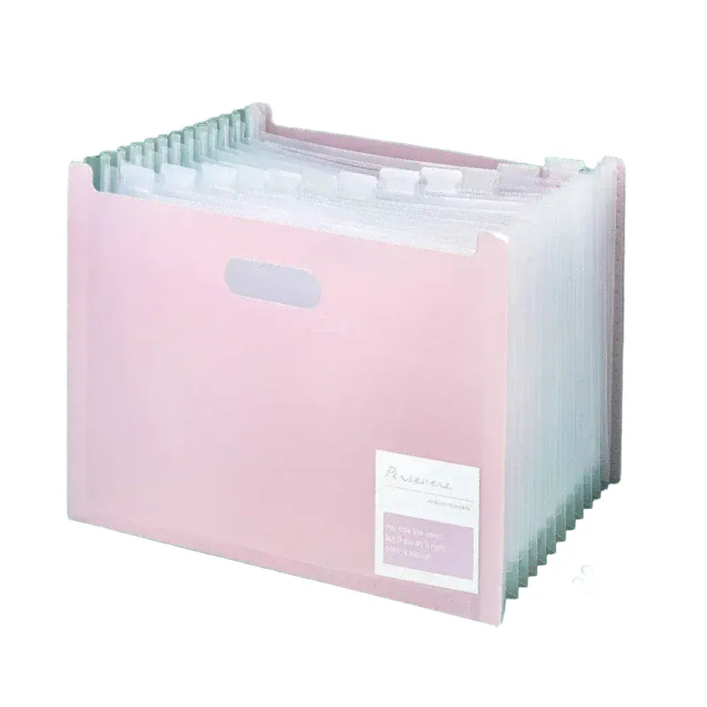 Organisateur de Bureau Multi-Niveaux en Plastique Rose Modèle B