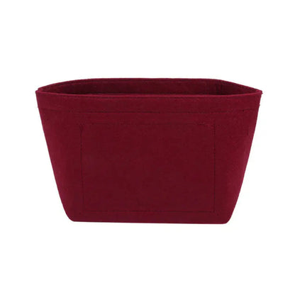 Organisateur de Sac en Feutrine – Multi-Poches, Compatible Tous Types de Sacs bordeaux