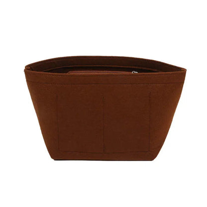 Organisateur de Sac en Feutrine – Multi-Poches, Compatible Tous Types de Sacs marron
