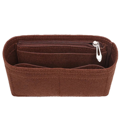 Organisateur de Sac en Feutrine — Range-Sac Multi-Poches Marron