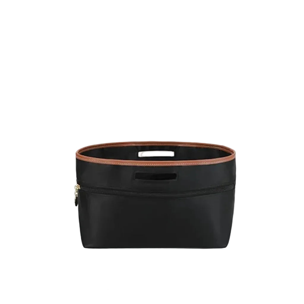 Organisateur de Sac en Satin – Structure Ajustée 23 x 16 x 14 cm noir