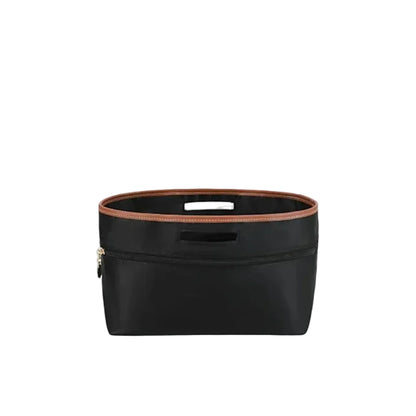 Organisateur de Sac en Satin – Structure Ajustée 27 x 19 x 14,5 cm noir