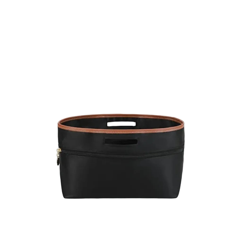 Organisateur de Sac en Satin – Structure Ajustée 30 x 24 x 17 cm noir