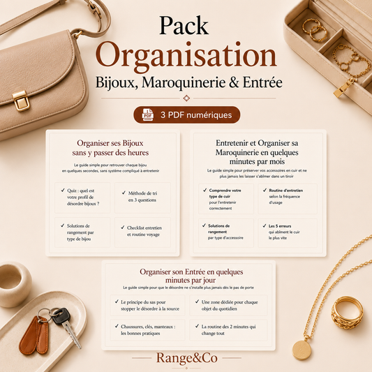 Pack Organisation Bijoux, Maroquinerie & Entrée