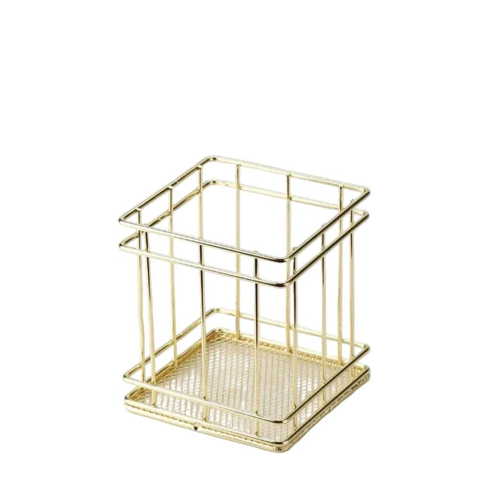 Panier de Rangement Bureau Nordic – Chic et Fonctionnel Jaune Carré 