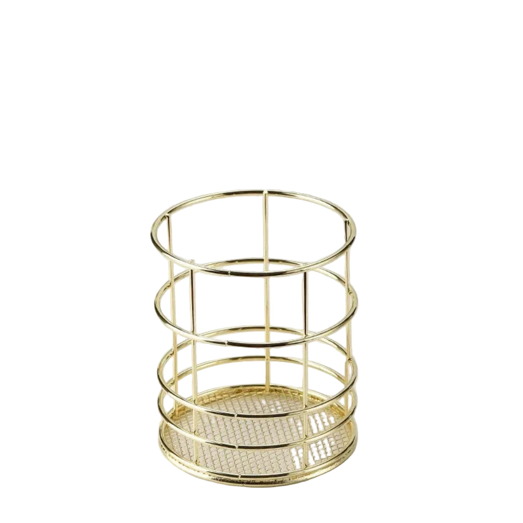 Panier de Rangement Bureau Nordic – Chic et Fonctionnel Jaune Rond