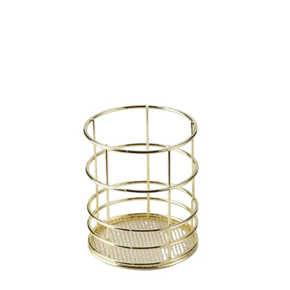 Panier de Rangement Bureau Nordic – Chic et Fonctionnel Jaune Rond