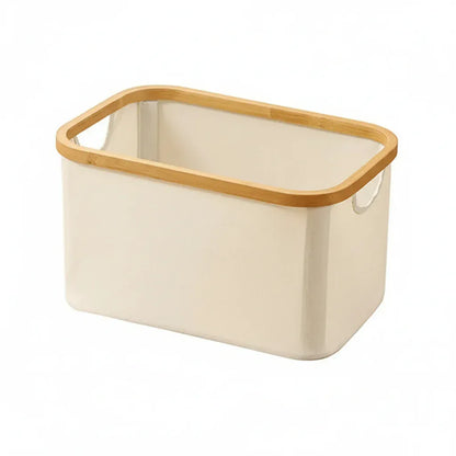 Panier de Rangement Rectangulaire en Tissu Oxford – Élégant, Pratique et Moderne pour Intérieur Beige 38x26x20cm