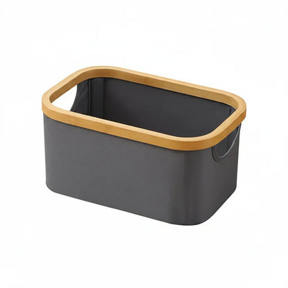 Panier de Rangement Rectangulaire en Tissu Oxford – Élégant, Pratique et Moderne pour Intérieur Gris 30x20x14cm
