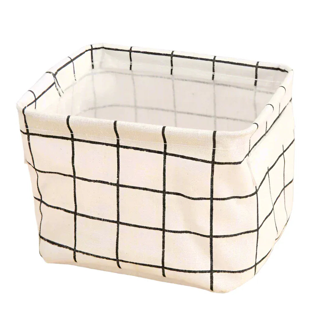Panier de rangement blanc
