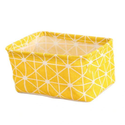 Panier de rangement jaune