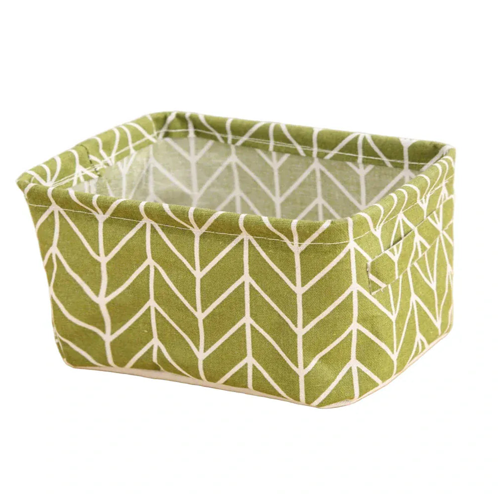 Panier de rangement vert