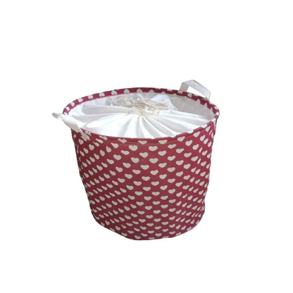 Panier à linge Coeur Blanc