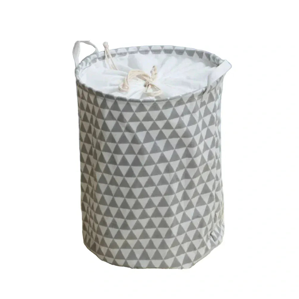 Panier à linge Triangle Gris et Blanc