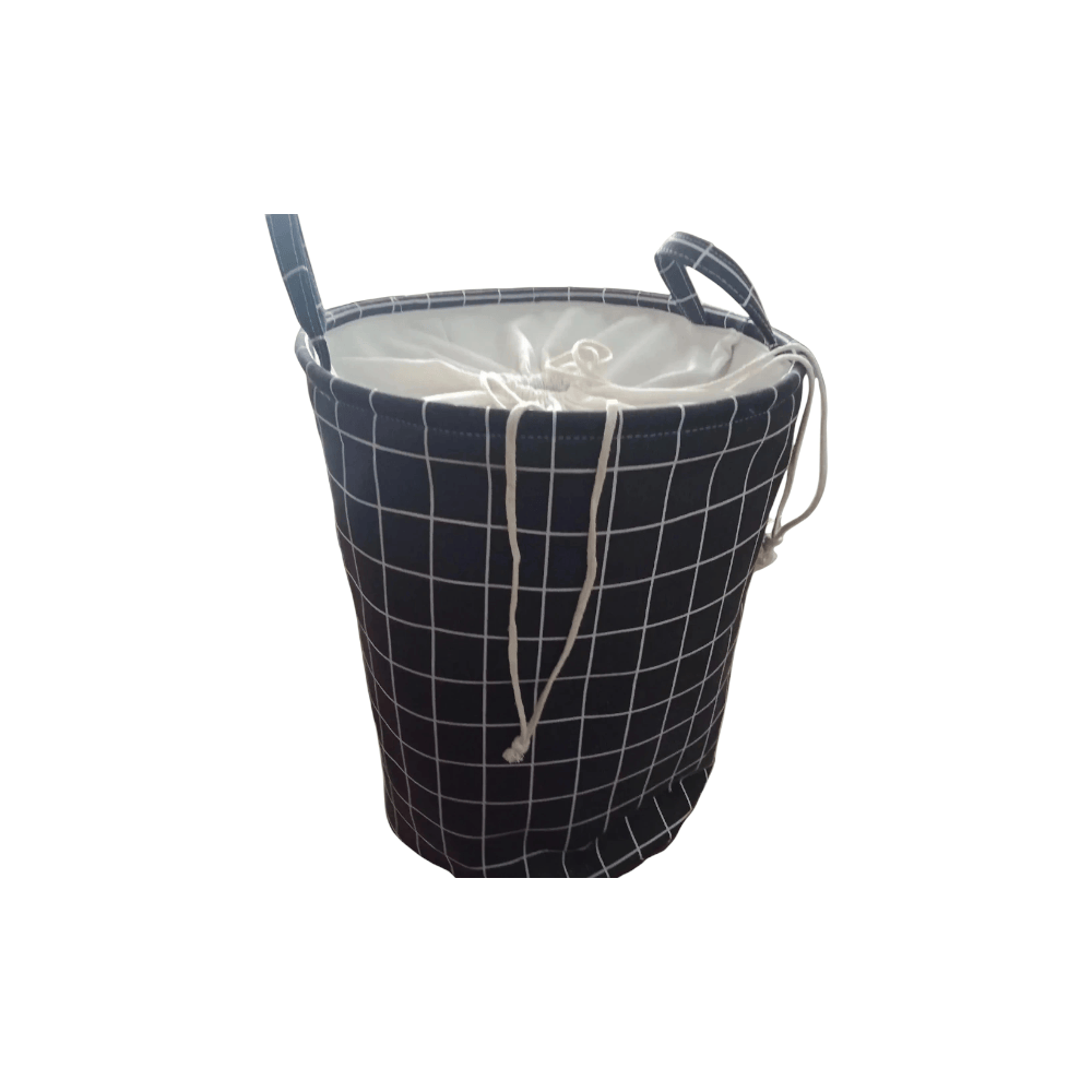 Panier à linge géometrique noir