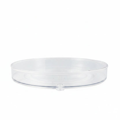 Plateau Tournant Organisateur Transparent Rangement 27 x 4,3 cm