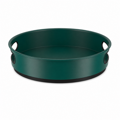 Plateau Tournant de Rangement Cuisine 360° en Inox 25cm vert