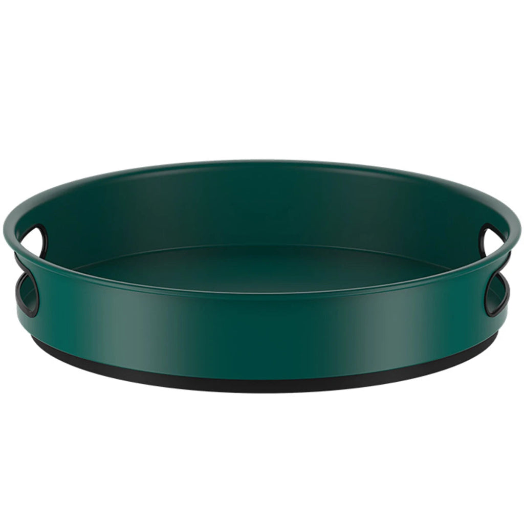 Plateau Tournant de Rangement Cuisine 360° en Inox 31cm vert