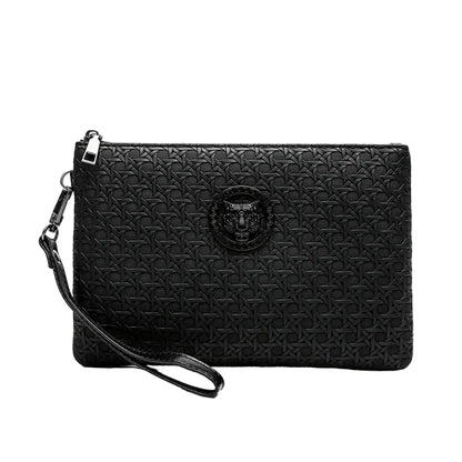 Pochette Homme Chic - Sac Cuir PU Médaillon Tigre 1