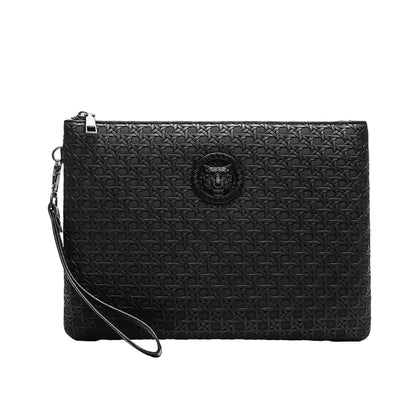 Pochette Homme Chic - Sac Cuir PU Médaillon Tigre 2