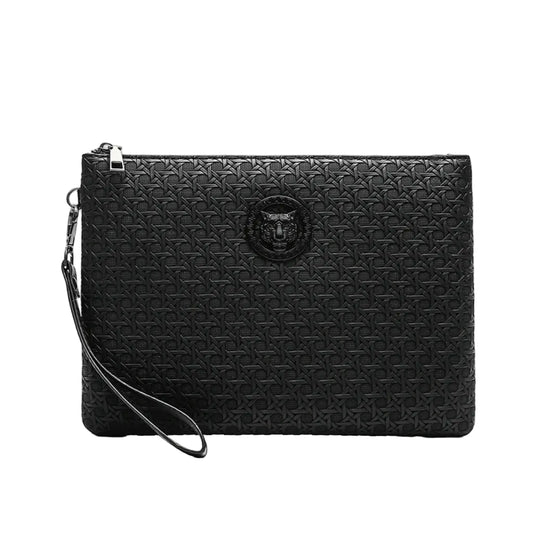 Pochette Homme Chic - Sac Cuir PU Médaillon Tigre 2
