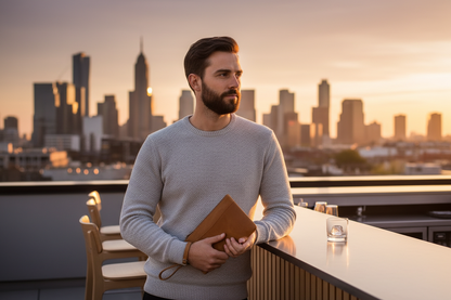 Pochette Homme Cuir Véritable — Grande Capacité & Dragonne 3