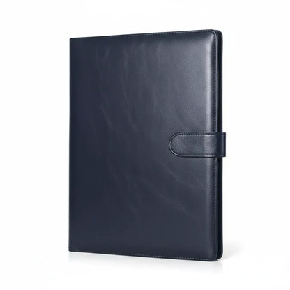 Porte-Documents Cuir A5  - Organisateur Professionnel Multifonctionnel Noir