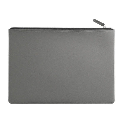 Porte-Documents Professionnel A4 en Cuir Gris