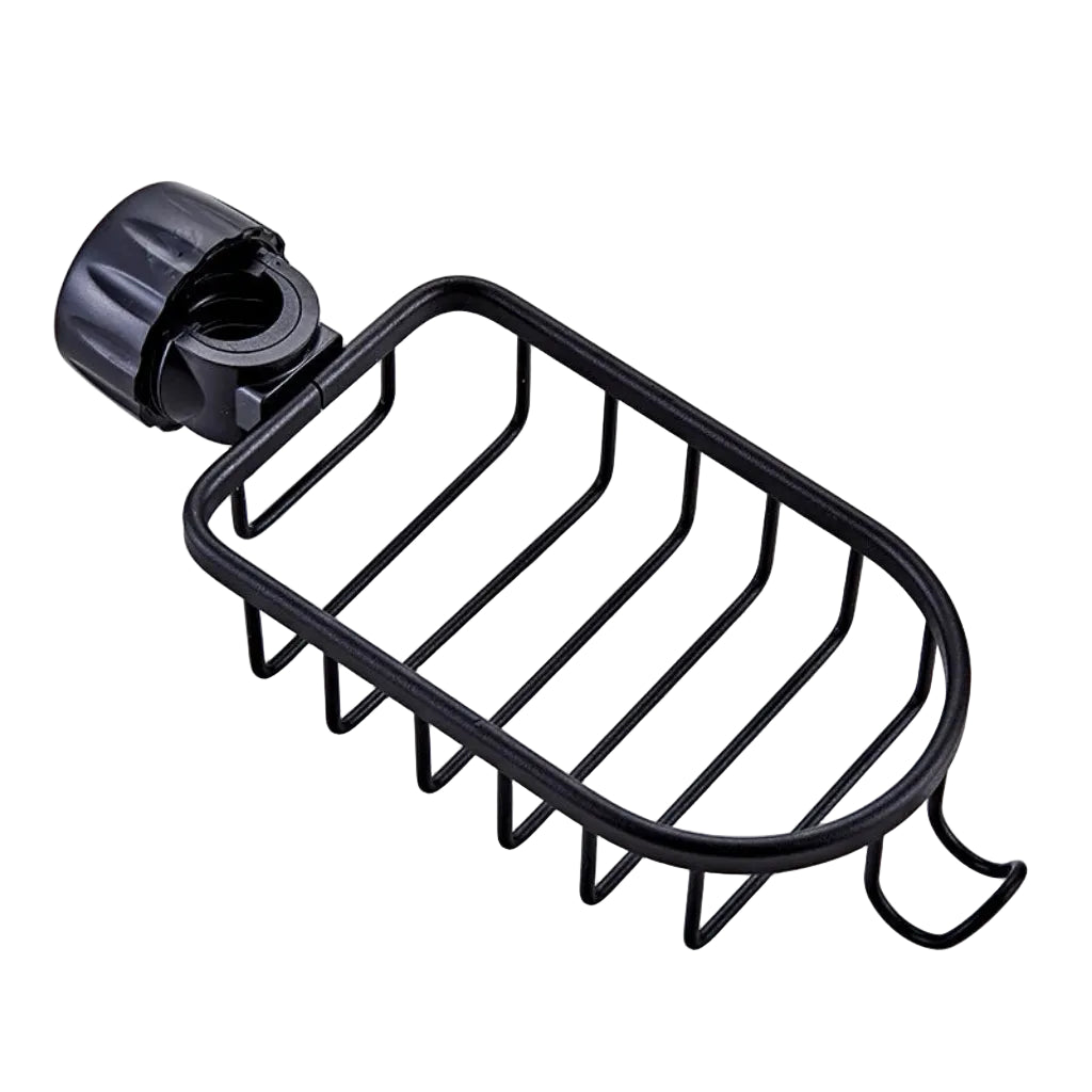 Porte-Savon De Douche Sur Barre Aluminium — Sans Perçage Noir