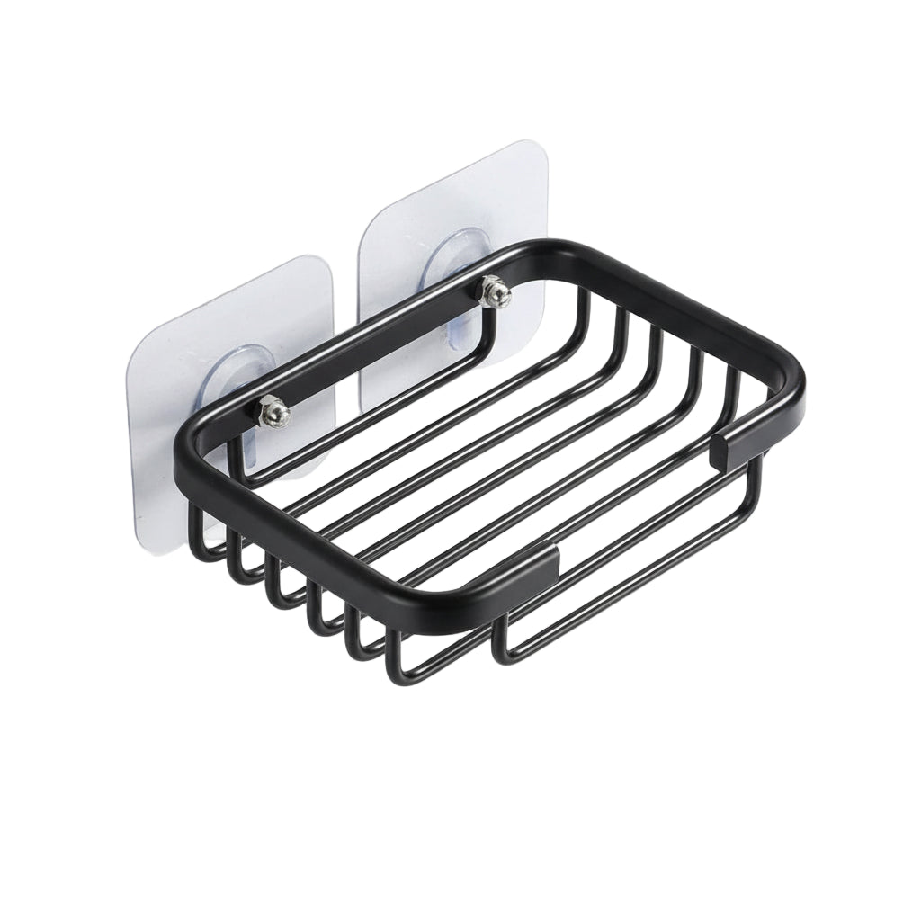 Porte-Savon Mural en Aluminium Sans Perçage - Support Adhésif Moderne pour Salle de Bain