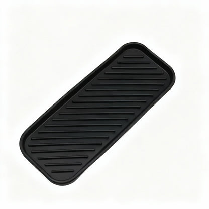 Porte-Savon et Support Éponge en Silicone pour Évier – Multifonction Noir