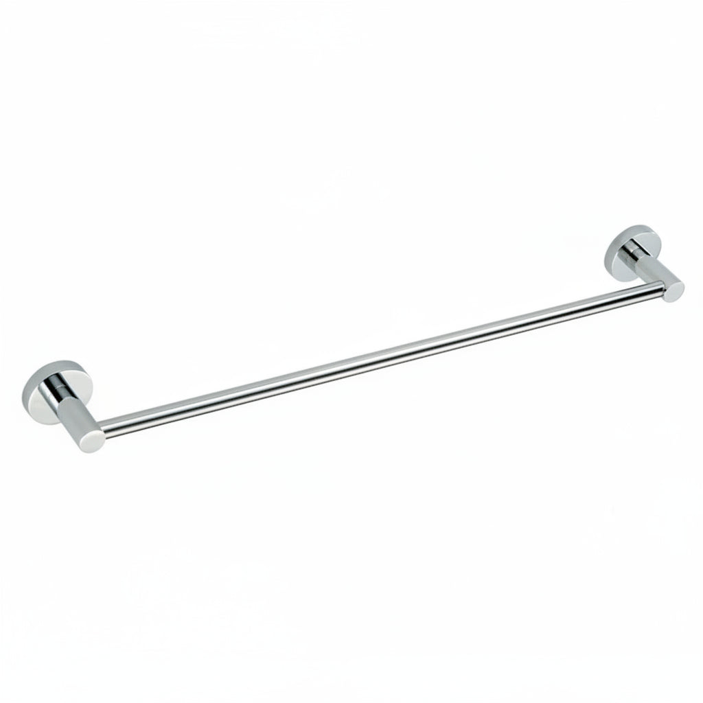 Porte-Serviette Mural Simple Barre en Acier Inoxydable 304 - Finition Chrome 55cm