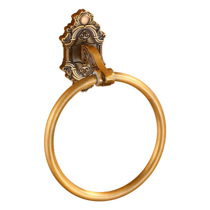 Porte-Serviettes Mural Classique en Aluminium - Finition Laiton Antique