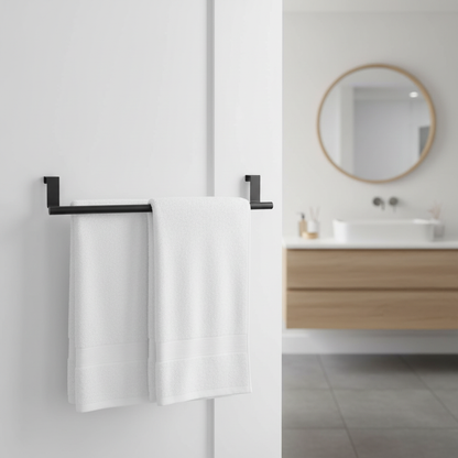 Porte-Serviettes Suspendu Pour Porte - Organisateur de Rangement Sans Perçage en Acier Inoxydable salle de bain