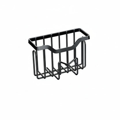 Porte-Éponge Multifonctionnel – Égouttage Rapide et Installation Sans Perçage 13.5×8×9.5 cm