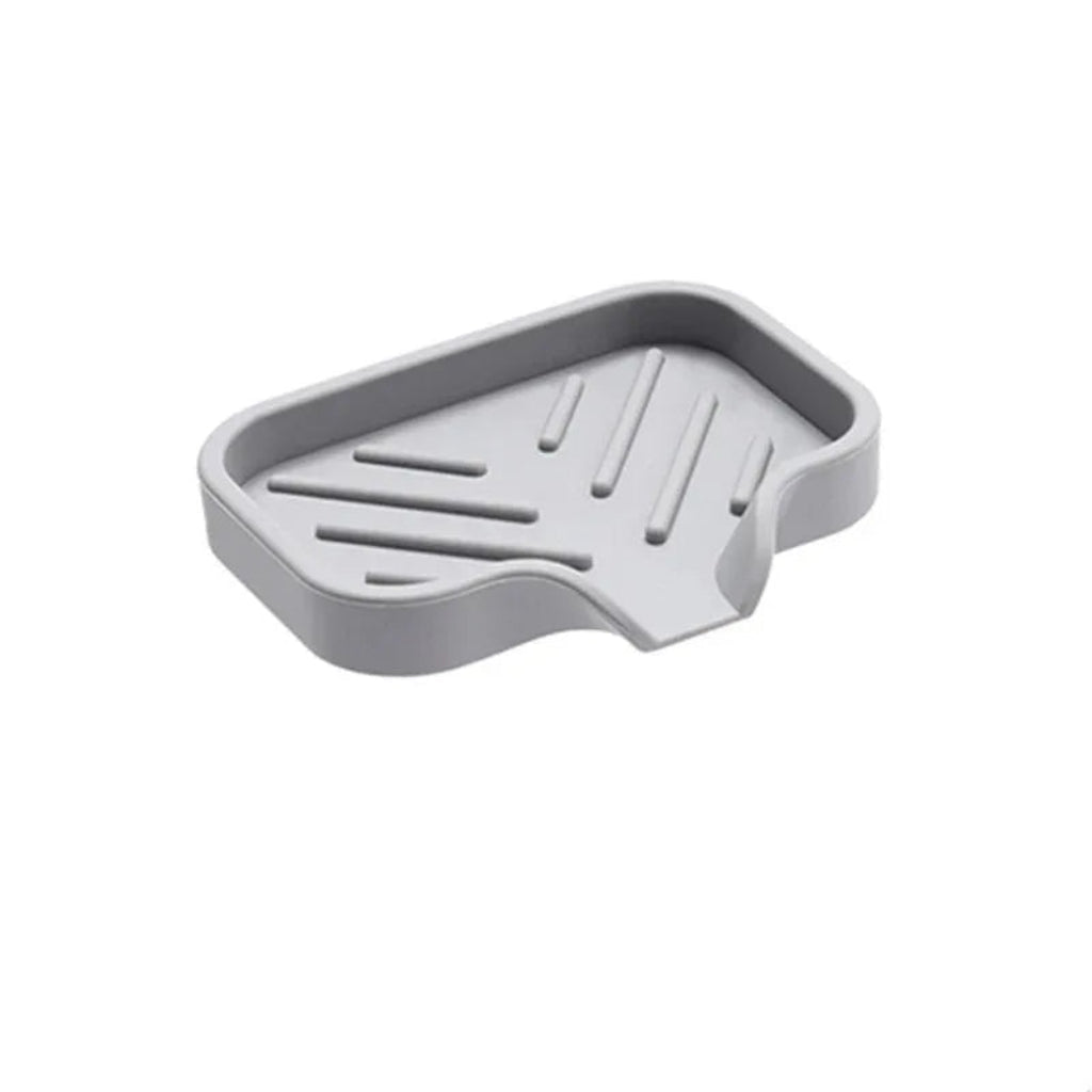 Porte-Éponge et Porte-Savon Drainant – Plateau Silicone Évier 10x12.5x1cm