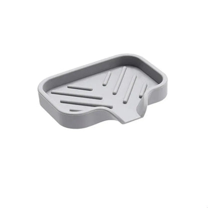 Porte-Éponge et Porte-Savon Drainant – Plateau Silicone Évier 10x12.5x1cm