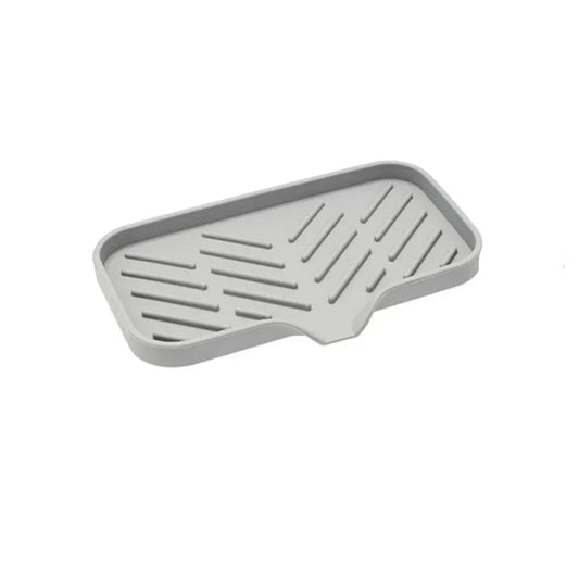 Porte-Éponge et Porte-Savon Drainant – Plateau Silicone Évier 15x24.5x1cm