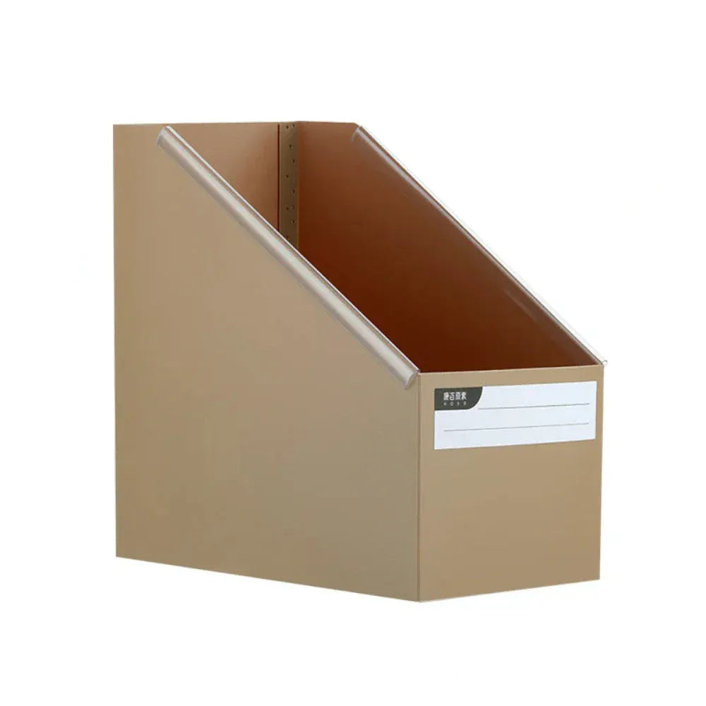 Porte-revues A4 Pliable Multicolore - Organisation Bureau et Maison Beige Foncé