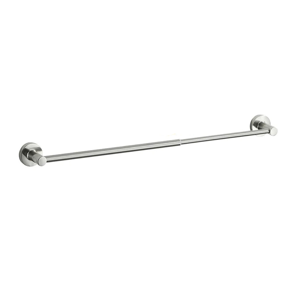 Porte-serviette extensible en acier inoxydable – Barre murale ajustable 50 à 60 cm Nickel Brossé