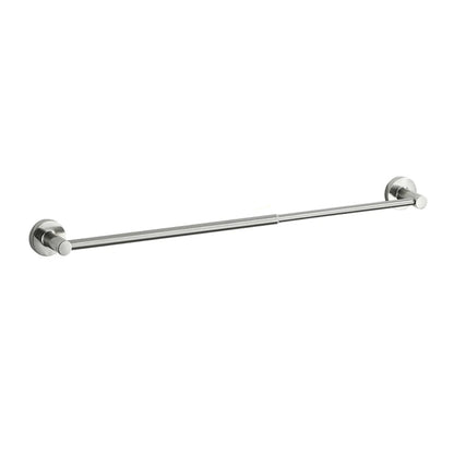Porte-serviette extensible en acier inoxydable – Barre murale ajustable 50 à 60 cm Nickel Brossé